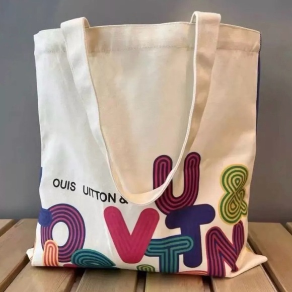 Louis Vuitton multicolor Limited edition Canvas Eco Tote Bag handbag - Picture 8 of 9
